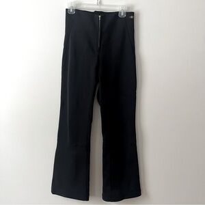 Post Card Ski Pants 10 Black Nylon Italian Made